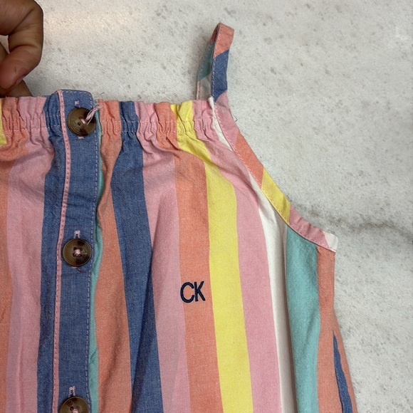 Colorful Striped Kids Dress - Picture 3 of 6